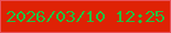 文字の大きさ：1、枠の色：e8535c、背景の色：df2205、文字の色：22c040 無料ブログパーツのブログ時計