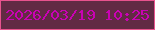 文字の大きさ：5、枠の色：e8538e、背景の色：622a44、文字の色：c902b4 無料ブログパーツのブログ時計