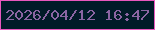 文字の大きさ：1、枠の色：e857be、背景の色：011b28、文字の色：8b65a2 無料ブログパーツのブログ時計