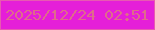 文字の大きさ：1、枠の色：e859b1、背景の色：e51fd8、文字の色：df6b8a 無料ブログパーツのブログ時計