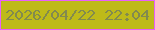 文字の大きさ：3、枠の色：e85ffb、背景の色：beba19、文字の色：828a4e 無料ブログパーツのブログ時計