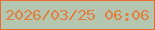 文字の大きさ：4、枠の色：e86b30、背景の色：b5c6b0、文字の色：e17e3d 無料ブログパーツのブログ時計