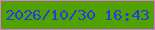 文字の大きさ：3、枠の色：e872e8、背景の色：50a200、文字の色：223ce8 無料ブログパーツのブログ時計
