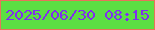 文字の大きさ：3、枠の色：e8735b、背景の色：5cdf43、文字の色：812eef 無料ブログパーツのブログ時計