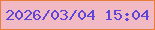 文字の大きさ：3、枠の色：e87d3c、背景の色：f1b9c3、文字の色：5d45d8 無料ブログパーツのブログ時計