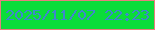 文字の大きさ：1、枠の色：e87e7e、背景の色：0bdd3a、文字の色：3f87cd 無料ブログパーツのブログ時計