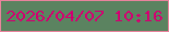 文字の大きさ：2、枠の色：e8839c、背景の色：5b8360、文字の色：cd0170 無料ブログパーツのブログ時計