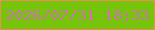 文字の大きさ：5、枠の色：e88e56、背景の色：77c50b、文字の色：cc73a7 無料ブログパーツのブログ時計
