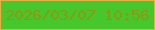 文字の大きさ：5、枠の色：e8ae43、背景の色：46c72c、文字の色：8d9913 無料ブログパーツのブログ時計