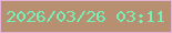 文字の大きさ：2、枠の色：e8b1d7、背景の色：b69071、文字の色：75f0b8 無料ブログパーツのブログ時計