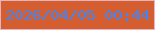 文字の大きさ：2、枠の色：e8b3c0、背景の色：d55e30、文字の色：4385f3 無料ブログパーツのブログ時計