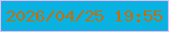 文字の大きさ：3、枠の色：e8b8ff、背景の色：09b2e0、文字の色：c06f0a 無料ブログパーツのブログ時計