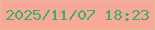 文字の大きさ：3、枠の色：e8ba8c、背景の色：f8a89a、文字の色：3bb260 無料ブログパーツのブログ時計