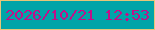 文字の大きさ：3、枠の色：e8c678、背景の色：01a4a8、文字の色：c20f89 無料ブログパーツのブログ時計