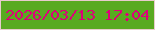 文字の大きさ：1、枠の色：e8cccc、背景の色：59aa21、文字の色：de007a 無料ブログパーツのブログ時計