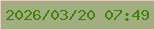 文字の大きさ：4、枠の色：e8cdbe、背景の色：a1af80、文字の色：43800d 無料ブログパーツのブログ時計