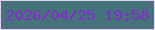 文字の大きさ：2、枠の色：e8d0f5、背景の色：45737a、文字の色：8527d0 無料ブログパーツのブログ時計