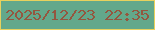 文字の大きさ：5、枠の色：e8d15d、背景の色：63a88b、文字の色：94563f 無料ブログパーツのブログ時計