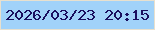 文字の大きさ：5、枠の色：e8e0ce、背景の色：a1d2f9、文字の色：1a0f5f 無料ブログパーツのブログ時計