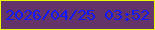 文字の大きさ：5、枠の色：e8fc08、背景の色：643369、文字の色：1317fd 無料ブログパーツのブログ時計