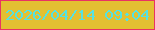 文字の大きさ：3、枠の色：e93363、背景の色：e3c032、文字の色：55e2e2 無料ブログパーツのブログ時計