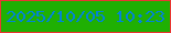 文字の大きさ：5、枠の色：e93632、背景の色：1fb003、文字の色：0184d6 無料ブログパーツのブログ時計