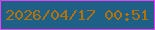文字の大きさ：4、枠の色：e940fc、背景の色：1f6186、文字の色：b67103 無料ブログパーツのブログ時計