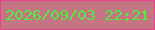 文字の大きさ：4、枠の色：e94291、背景の色：c47482、文字の色：4fee3e 無料ブログパーツのブログ時計