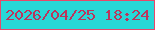 文字の大きさ：5、枠の色：e9486a、背景の色：28d8d7、文字の色：bc355c 無料ブログパーツのブログ時計