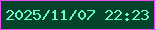 文字の大きさ：4、枠の色：e94cef、背景の色：06432c、文字の色：68fdc4 無料ブログパーツのブログ時計