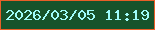 文字の大きさ：4、枠の色：e95f28、背景の色：17532b、文字の色：a0fcfa 無料ブログパーツのブログ時計