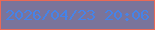 文字の大きさ：3、枠の色：e96956、背景の色：7a749b、文字の色：4683e8 無料ブログパーツのブログ時計