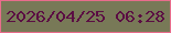 文字の大きさ：4、枠の色：e96c8c、背景の色：787957、文字の色：5b0d43 無料ブログパーツのブログ時計