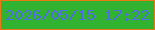 文字の大きさ：4、枠の色：e97817、背景の色：31b230、文字の色：4f6ee4 無料ブログパーツのブログ時計