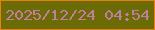 文字の大きさ：4、枠の色：e97e15、背景の色：6c6c07、文字の色：c17ea1 無料ブログパーツのブログ時計