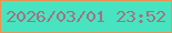 文字の大きさ：5、枠の色：e99451、背景の色：48e4c1、文字の色：a3727d 無料ブログパーツのブログ時計