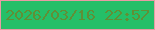 文字の大きさ：5、枠の色：e99ba4、背景の色：25bf68、文字の色：608f36 無料ブログパーツのブログ時計