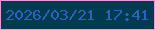 文字の大きさ：2、枠の色：e99bd5、背景の色：023a50、文字の色：2864bf 無料ブログパーツのブログ時計