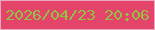 文字の大きさ：3、枠の色：e9a8c1、背景の色：e44469、文字の色：94c043 無料ブログパーツのブログ時計