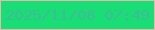文字の大きさ：1、枠の色：e9b9ae、背景の色：19de76、文字の色：40bb96 無料ブログパーツのブログ時計