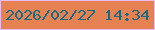 文字の大きさ：1、枠の色：e9bdf3、背景の色：e68251、文字の色：166b87 無料ブログパーツのブログ時計