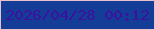 文字の大きさ：2、枠の色：e9c1ca、背景の色：133d96、文字の色：3d119f 無料ブログパーツのブログ時計