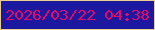 文字の大きさ：3、枠の色：e9cf8b、背景の色：1d18a0、文字の色：e90766 無料ブログパーツのブログ時計