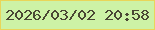 文字の大きさ：3、枠の色：e9d559、背景の色：cdf2a6、文字の色：4a4734 無料ブログパーツのブログ時計