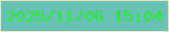 文字の大きさ：2、枠の色：e9e4b9、背景の色：67c1b4、文字の色：2aea32 無料ブログパーツのブログ時計