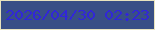 文字の大きさ：1、枠の色：e9e4be、背景の色：394f86、文字の色：3126d8 無料ブログパーツのブログ時計