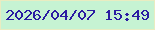文字の大きさ：4、枠の色：e9ecc1、背景の色：c6f3d3、文字の色：2a1da2 無料ブログパーツのブログ時計