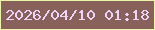 文字の大きさ：1、枠の色：e9f5a9、背景の色：88615b、文字の色：ecd5f9 無料ブログパーツのブログ時計