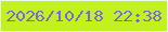 文字の大きさ：3、枠の色：e9fde6、背景の色：c1f21c、文字の色：7b68e1 無料ブログパーツのブログ時計