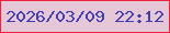 文字の大きさ：3、枠の色：ea223e、背景の色：e5c7d7、文字の色：433faf 無料ブログパーツのブログ時計
